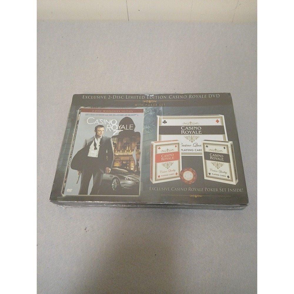 Casino Royale 2 Disc Limited Edition DVD with Casino Royale Poker Set NEW